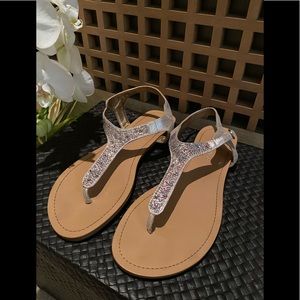 BCBGeneration Jeweled Thong Sandals